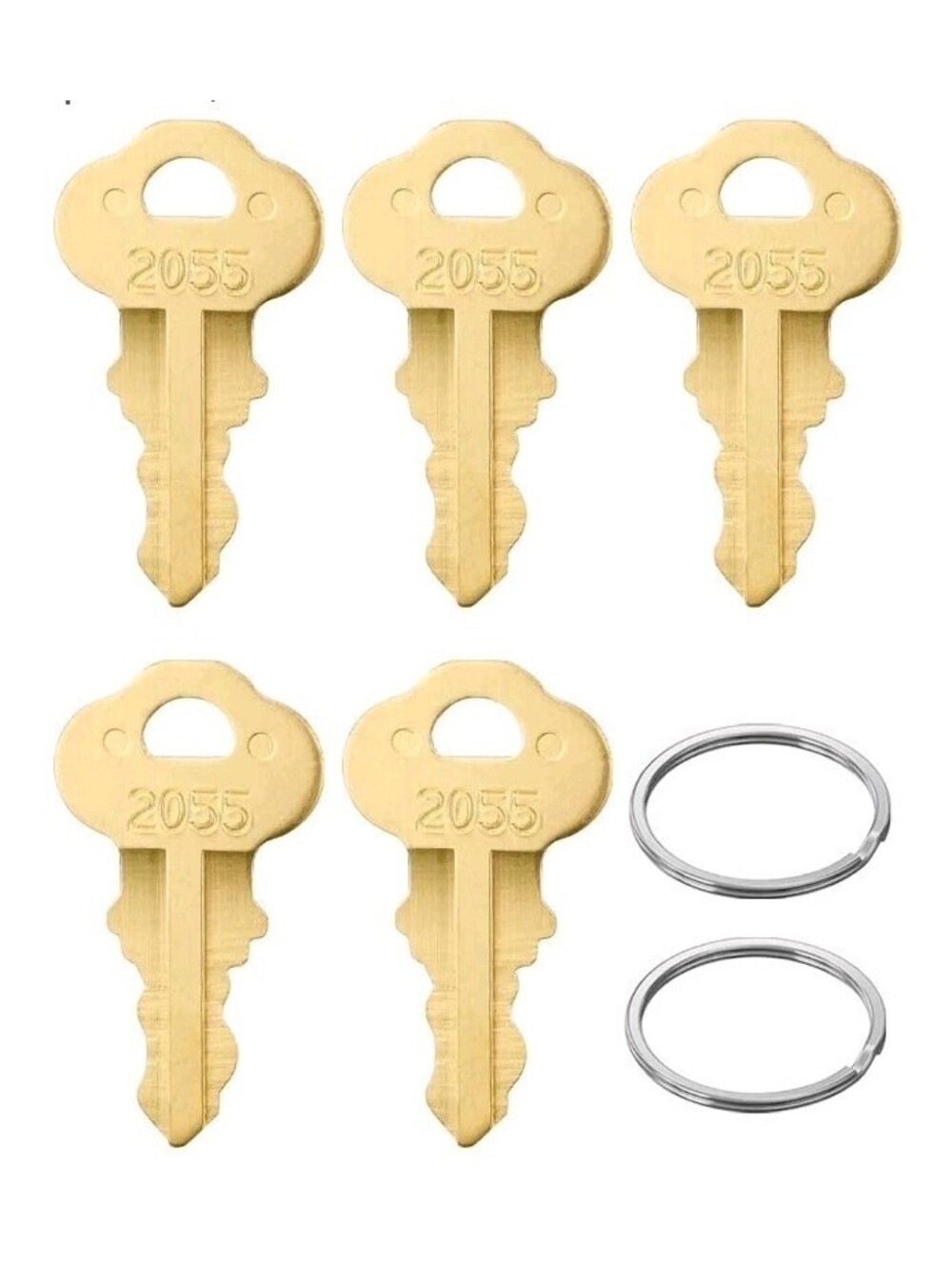 Mellbree 2055 Dispenser Key Fit for Bradley Toilet Tissue Soap Keys 5-Pack